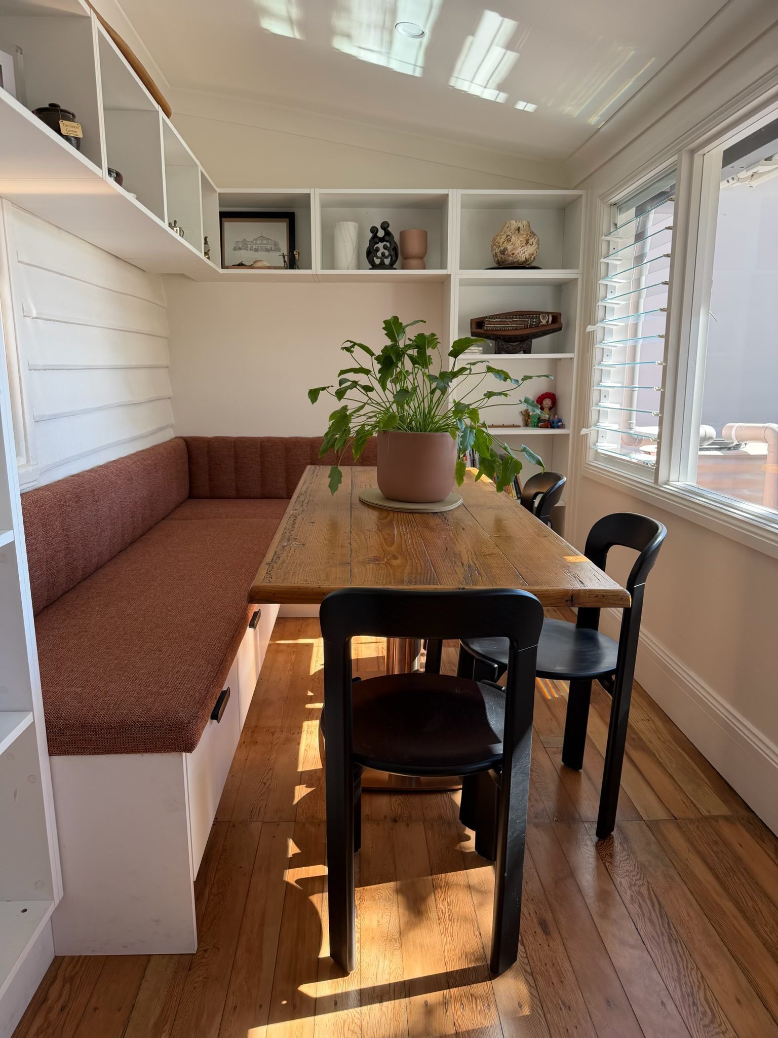 Custom ‘L’ shaped Banquette seating